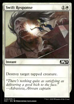 Swift Response 040/274 M21 MTG Magic the Gathering card - Image 1