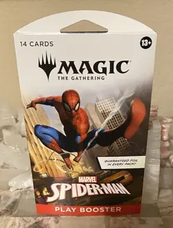 MTG: Magic The Gathering Marvel Spider-Man Play Sleeved Booster Pack IN HAND - Image 1