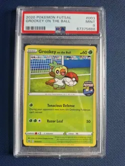 Pikachu Sobble Scorbunny Eevee Grookey On The Ball Pokemon Futsal Promo PSA 9 - Image 3