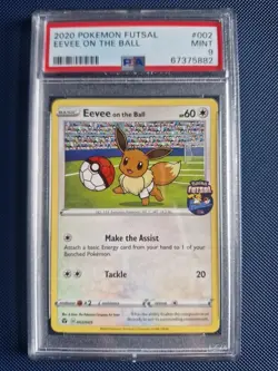 Pikachu Sobble Scorbunny Eevee Grookey On The Ball Pokemon Futsal Promo PSA 9 - Image 5
