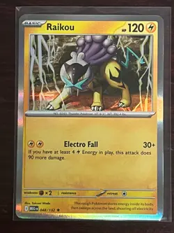 Raikou (Reverse Holo) 048/132 Rare Pokemon Mega Evolution - Image 1
