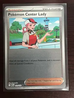 Pokemon Center Lady (Reverse Holo) 123/132 Common Pokemon Mega Evolution - Image 1