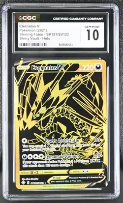 Pokemon Shining Fates Eternatus V SV121/SV122 CGC Gem Mint 10 - Image 1