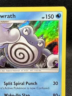 Pokemon TCG Sun & Moon Base Set Poliwrath Holo Rare 32/149 LP - Image 3