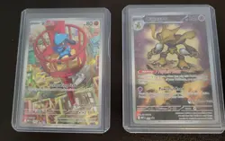 Pokemon Center Riolu and Alakazam Stamped Promo 009 010 Mega Evolution Cards - Image 4