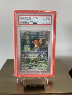 2023 POKEMON SVP OBSIDIAN FLAMES ETB PROMO #044 CHARMANDER PSA 10 - Image 1
