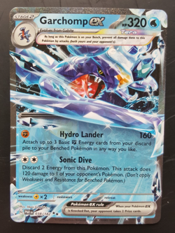 Garchomp ex - 038/182 - Paradox Rift Pokemon TCG SV04 Double Rare Holo - NM - Image 1