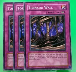 3x LP Yugioh Tornado Wall - RP02-EN033 - Common - Unlimited Edition - Image 1