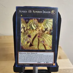 YUGIOH NUMBER 100: NUMERON DRAGON RA01-EN039 SECRET 1ST ED NM - Image 1