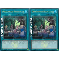 DRAGONMAID HOSPITALITY 2x • Ultra R Emblema • BLMM EN065 • 1Ed • Yugioh! - Image 1