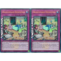 DRAGONMAID DOWNTIME 2x • Ultra R Emblema • BLMM EN068 • 1Ed • Yugioh! ANDYCARDS - Image 1