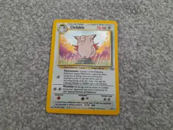 Pokemon TCG Trading Card Game Jungle Clefable Holo 1/64 - Image 1