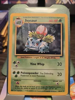 Vintage/Classic 1995 Ivysaur no. 2 Pokemon Card Base Set- 30/102 - Non Holo - Image 1