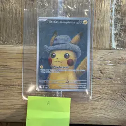 Pokemon Pikachu With Grey Felt Hat 085 Promo Card Pokemon x Van Gogh Museum NM - Image 1