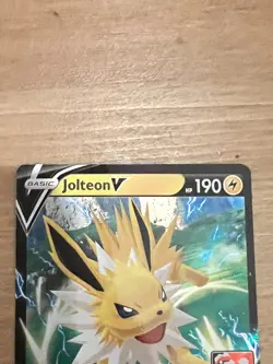 Jolteon V SWSH151 Prize Pack Series 1 League Stamped English Pokemon Card - Image 3
