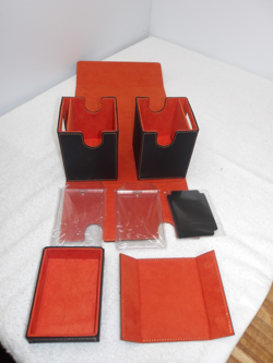 Deck Box for Trading Card Storage Black and Red - Image 1