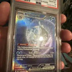 Pokemon TCG Blastoise EX 151 Ultra Rare Card Scarlet Violet 200/165 PSA 10 - Image 5