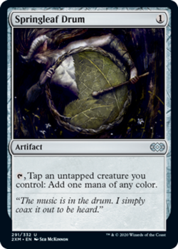 SPRINGLEAF DRUM X 4 N/M- DOUBLE MASTERS MAGIC THE GATHERING - Image 1