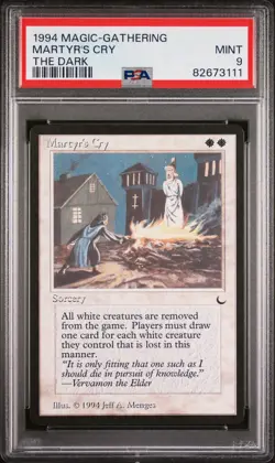 Martyr's Cry - The Dark - MTG - MINT - PSA 9. POP 12. More MTG in Store. - Image 1