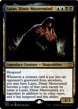 Lazav, Dimir Mastermind M Commander: Zendikar Rising 92 NM - Image 1