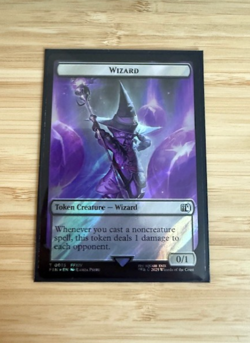 Hero (0006) Wizard (0015) Double-Sided Token Final Fantasy Surge Foil NM - Image 1