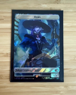 Hero (0006) Wizard (0015) Double-Sided Token Final Fantasy Surge Foil NM - Image 2