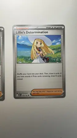 3 Lillie’s Determination Cards. 2 Regular, 1 Holo. Pokemon Mega Evolution - Image 5