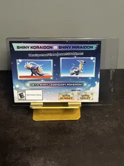 Pokemon Scarlet And Violet Serial Code Shiny Koraidon or Miraidon UNSCRATCHED! - Image 1