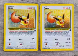 4 Lot Vtg WOTC Black Star HOLO PROMO #11 EEVEE Pokemon League - Image 5