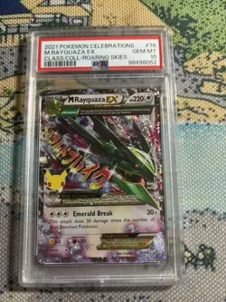 2021 Pokemon Celebrations M Rayquaza EX 76/108 PSA 10 GEM MINT - Image 1