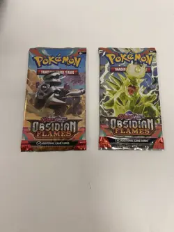 Pokemon TCG Scarlet & Violet Obsidian Flames Booster Packs Lot of (2) - Image 1