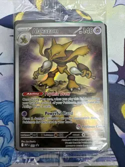Pokemon Center Stamped Alakazam 009 Pokemon Mega Evolutions - ETB Promo Sealed - Image 2