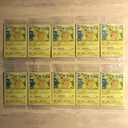 10x LOT SEALED 2014 Pokemon XY Pikachu Cosmos Holo Lego Movie Promo #42 - Image 1