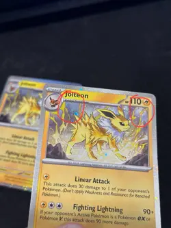 Pokemon Prismatic Evolutions Jolteon 169 Black Star Promo Double Holo Swirl🌀🌀 - Image 3