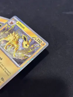 Pokemon Prismatic Evolutions Jolteon 169 Black Star Promo Double Holo Swirl🌀🌀 - Image 4