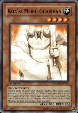 Koa'ki Meiru Guardian - 1st Edition RGBT-EN023 - NM - YuGiOh - Image 1