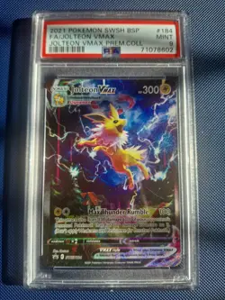 Jolteon VMAX SWSH184 Promo Premium Collection 2021 PSA 9 Graded Pokemon Card - Image 1