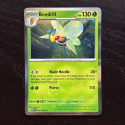 Beedrill 015/165 Pokemon 151 Scarler & Violet Holo Rare Card NM - Image 1
