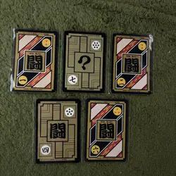 Dragon Ball Card Set 5 Pieces Super Saiyan Z Characters used - Image 2