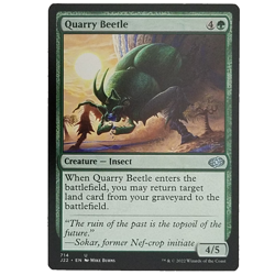 x1 Quarry Beetle J22 MTG M/NM Uncommon Green Creature Insect Jumpstart 2022 TCG - Image 1