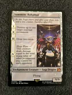 Magic The Gathering MTG - Summon: Bahamut - Final Fantasy FIN - Image 1