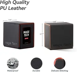 High-Quality Faux Leather MTG Deck Box for 100 Cards - Minamalist & Practical - Image 4