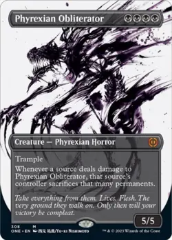 Phyrexian Obliterator (Showcase, #308, NM) Phyrexia: All Will Be One (ONE), MTG - Image 1