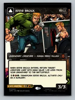 2025 MTG Marvel Spider-Man Eddie Brock (0224) (Borderless) 0224 M - Image 1
