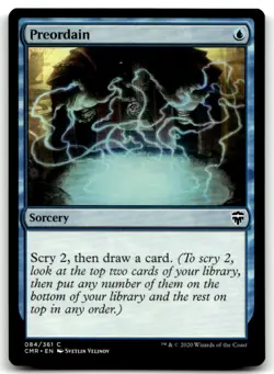 MTG Preordain C Commander Legends 84 LP - Image 1