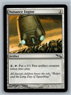 Magic The Gathering Mirrodin Nuisance Engine #221/306 MTG TCG CCG - Image 1