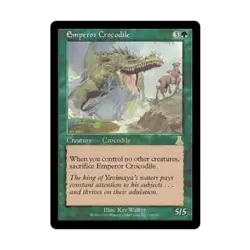 WOTC MtG Urza's Destiny Emperor Crocodile (R) (Foil) EX - Image 1