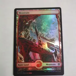 FOIL MOUNTAIN (277) (FULL-ART) Zendikar Rising ZNR Magic MTG MINT CARD - Image 1