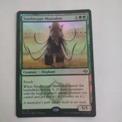 Sandsteppe Mastodon - Foil - Magic MTG 2015 - Prerelease Launch Promo NM/M - Image 1