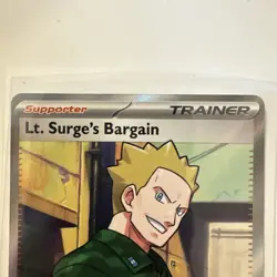 Pokemon Mega Evolution LT. SURGE'S BARGAIN Ultra Rare Holo #170/132 - Image 4